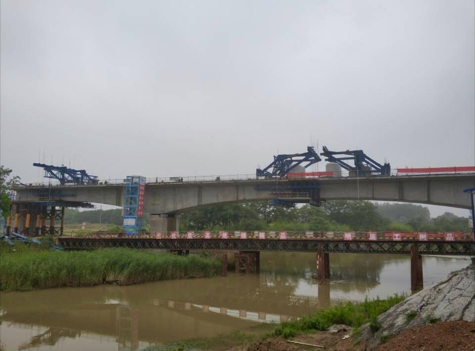 合安高铁四标桐城段线下工程全部完成