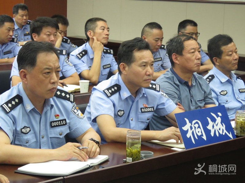 桐城市公安局参加安庆市公安机关扫黑除恶专项斗争视频推进会