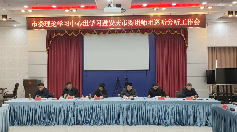 市委书记徐雄主持召开市委理论学习中心组学习暨安庆市委讲师团巡听旁听工作会3.jpg