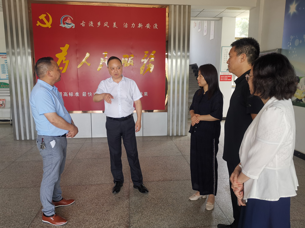 图为督查组一行在新安渡村督导。.jpg