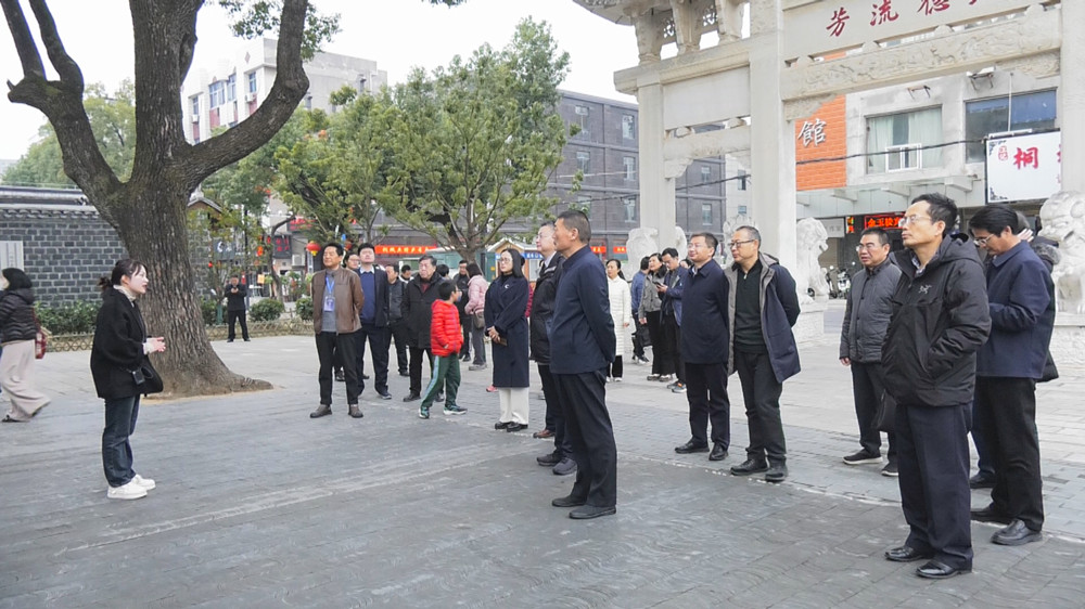 图为采风团一行在桐城六尺巷.jpg