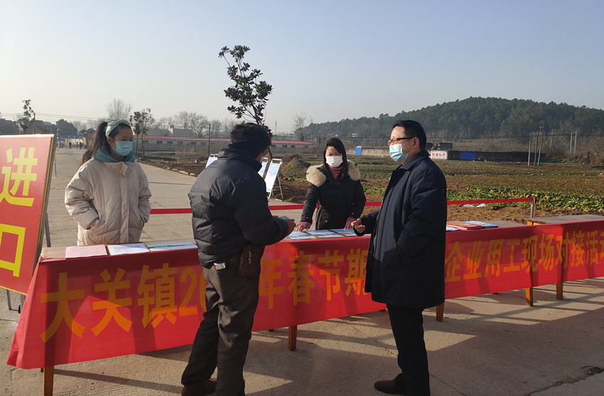 大关镇：疫情防控与就地就业宣传两不误1.jpg